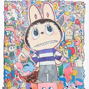 POP MART THE MONSTERS X Uniqlo Embroidered Front